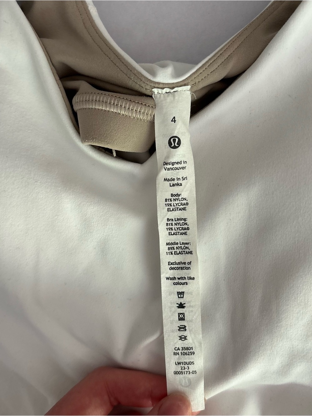 lululemon athletica White Align Athletic Tanktop Size 4 - Picture 3 of 10